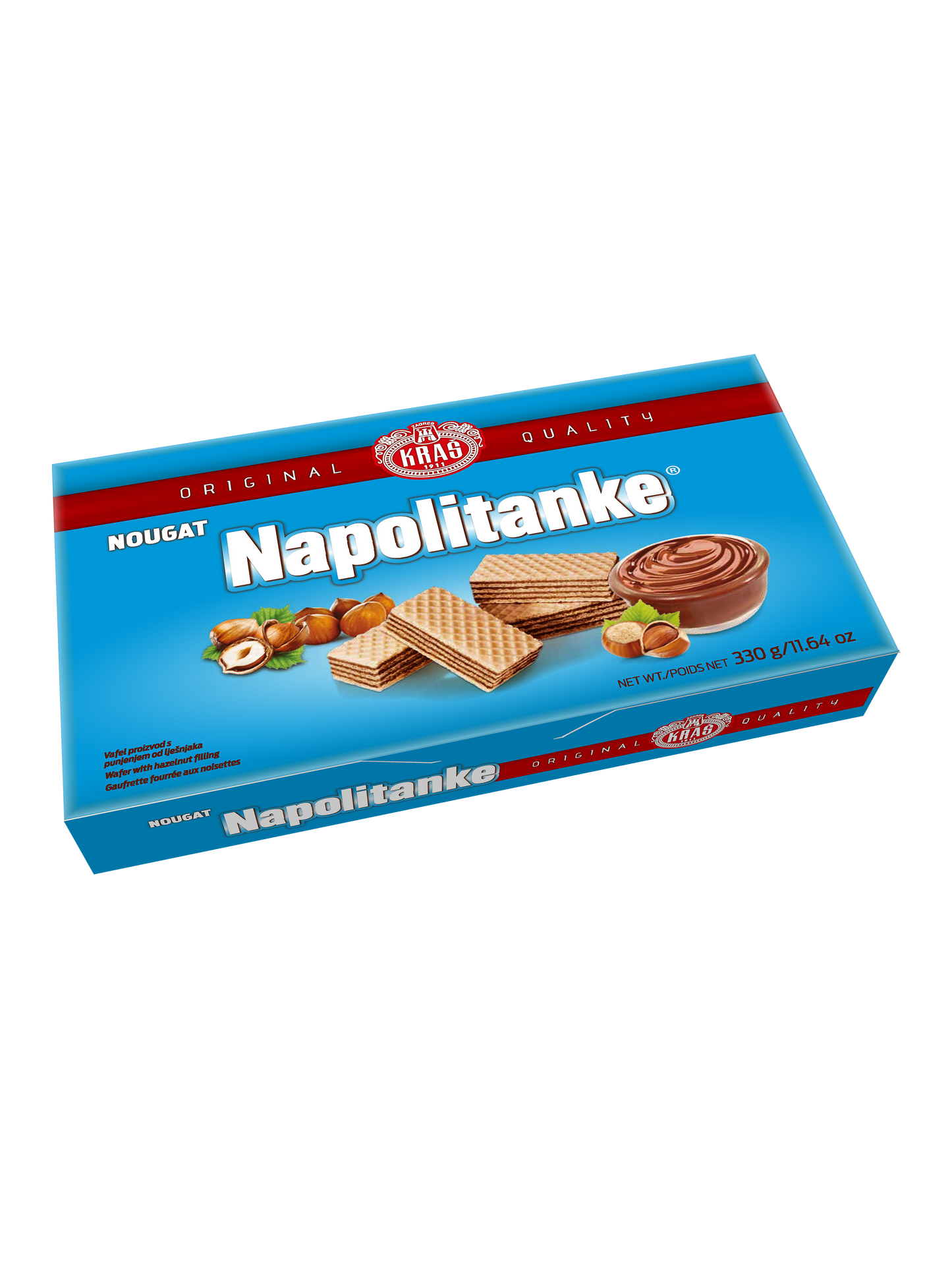 Napolitanke Nougat 330g Kraš