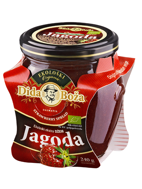 Erdbeere Bio-Aufstrich Jagoda Dida Boža 240g | Hier bei Bodega Dalmatia!