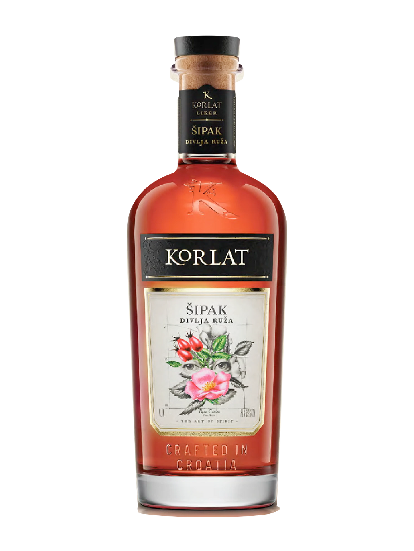 Korlat Hagebutte mit Wildrose 0,7L Likör Badel 1862 | Bodega Dalmatia