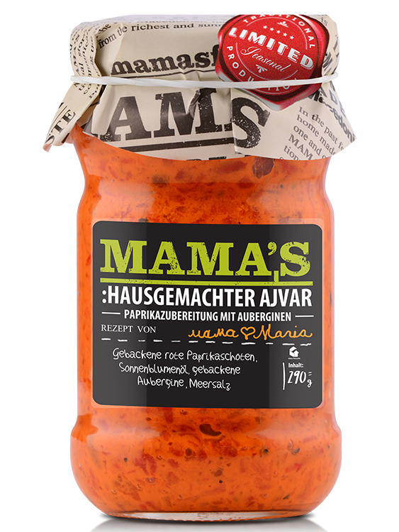 Mama´s hausgemachter Ajvar mild 290g⎢Bei Bodega Dalmatia kaufen!