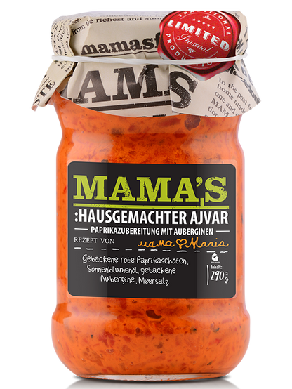 Mama´s hausgemachter Ajvar mild 290g⎢Bei Bodega Dalmatia kaufen!