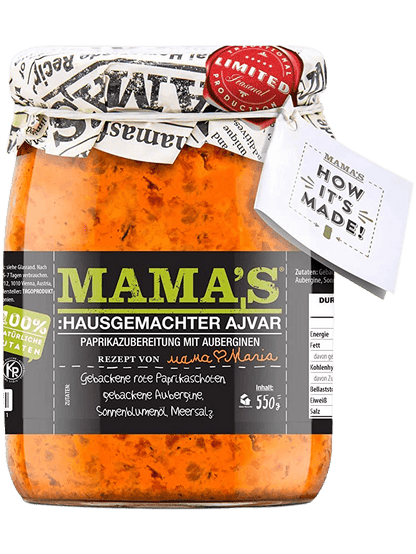 Mama´s hausgemachter Ajvar mild 550g⎢Bei Bodega Dalmatia kaufen!