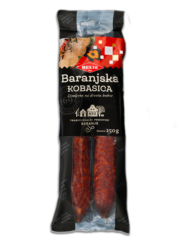 Baranjska kobasica geräucherte Wurst - Belje