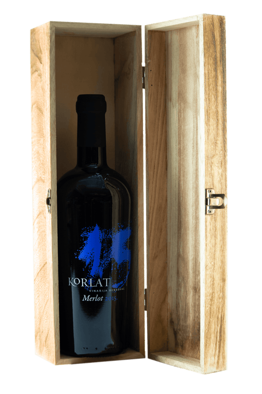 Korlat Merlot 0,75L Vinarija Benkovac mit Kiste