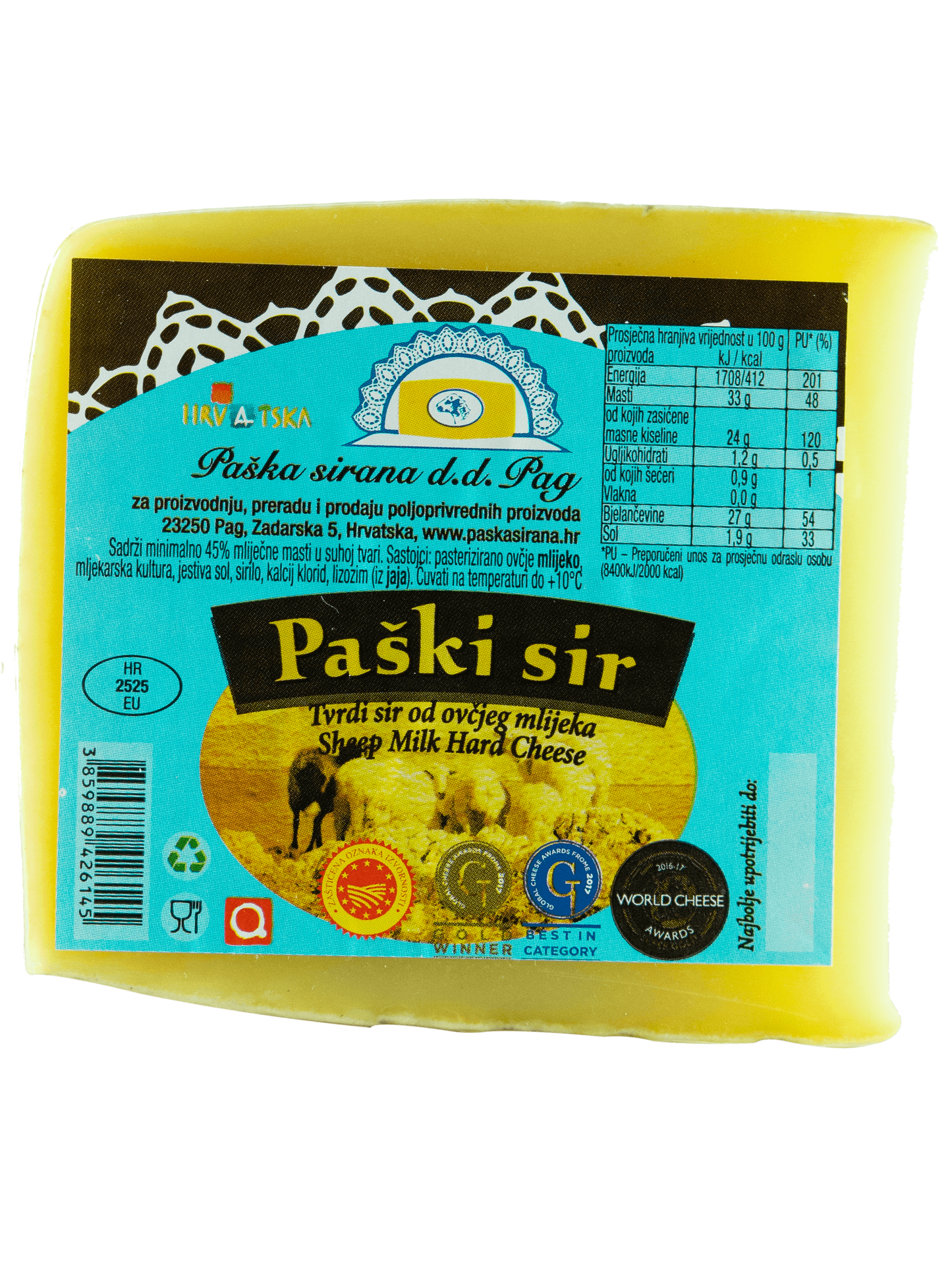 Paški ovčiji sir - Pager Schafskäse