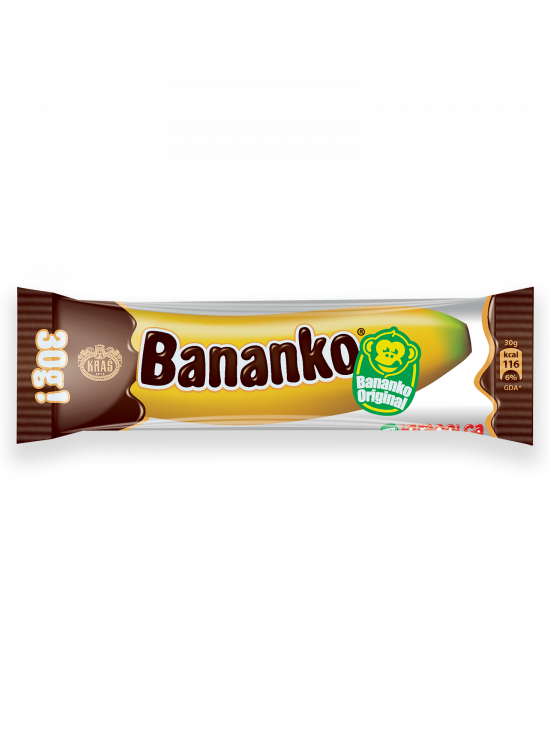 Bananko 30g Schokolade mit Bananenfüllung Kras Kroatien Bodega Dalmatia